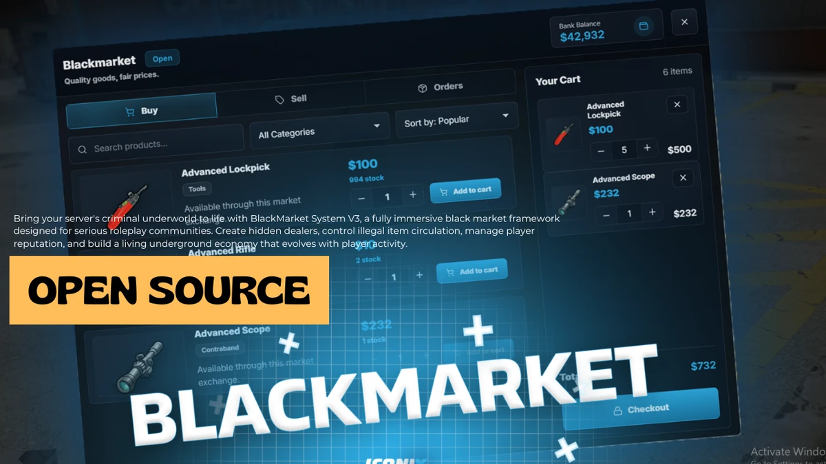BlackMarket System V3 | Open Source